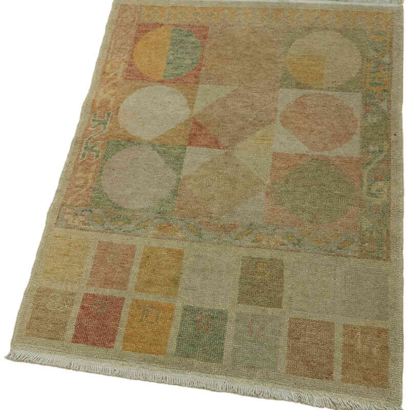 Vintage Turkish Hand-Knotted Rug - 2' 3" x 3' 1" (27" x 37") - K0065270