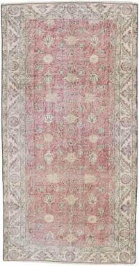 El Dokuma Vintage Halı - 100 cm x 192 cm