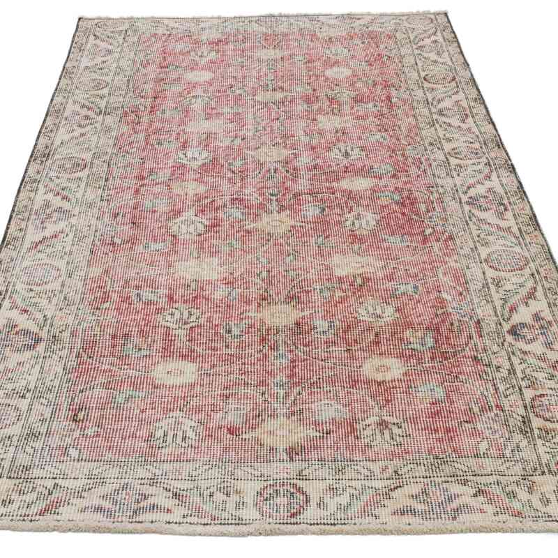 Alfombra Vintage Turca Anudada a Mano - 100 cm x 192 cm - K0065306