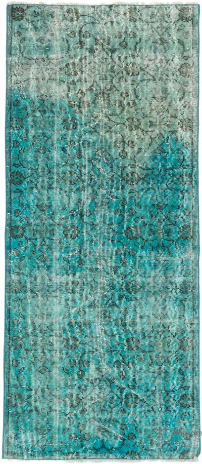 Over-dyed Vintage Hand-Knotted Turkish Rug - 2' 7" x 5' 11" (31 in. x 71 in.)