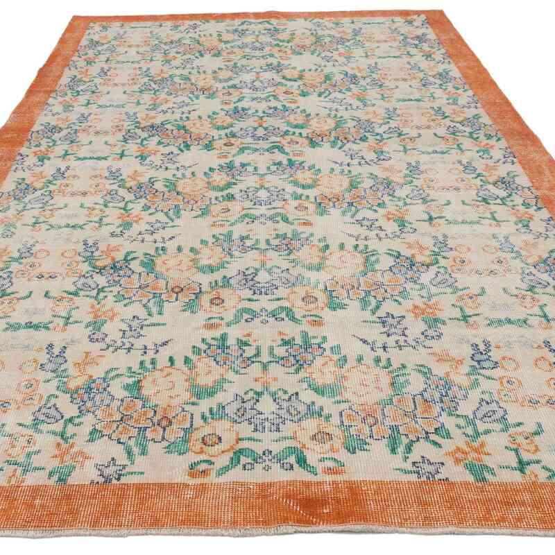 Alfombra Vintage Turca Anudada a Mano - 170 cm x 287 cm - K0065317