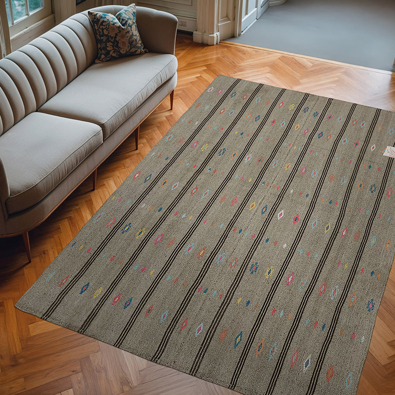 Alfombra Vintage Anatolian Kilim - 205 cm x 290 cm - K0065368