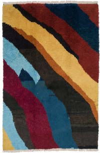 New Turkish Tulu Rug - 5' 11" x 8' 11" (71" x 107")