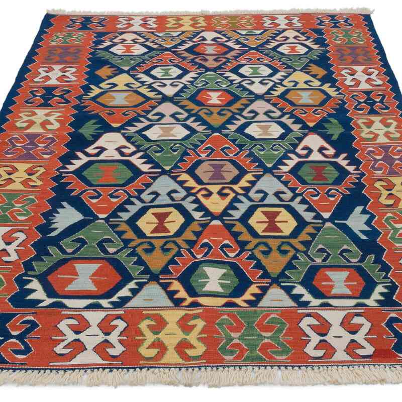 New Handwoven Turkish Kilim Rug - 3' 11" x 5' 11" (47" x 71") - K0065382