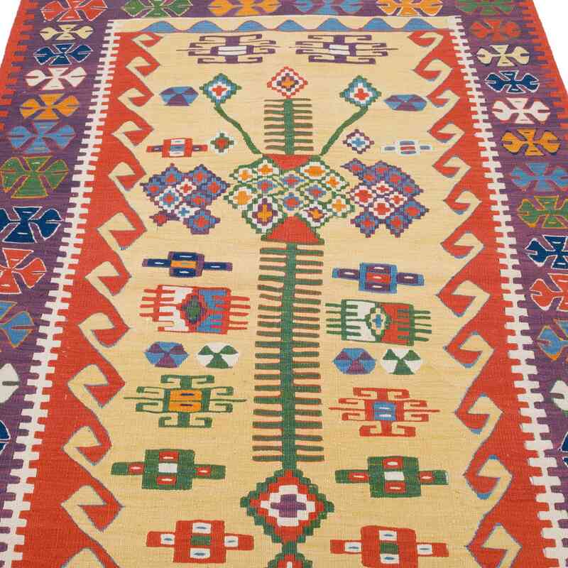 New Handwoven Turkish Kilim Rug - 3' 11" x 6'  (47" x 72") - K0065388