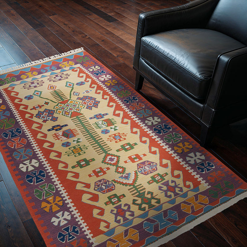 Yeni Kök Boya El Dokuma Kilim - 120 cm x 182 cm - K0065388