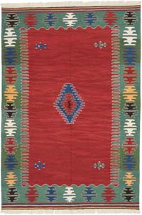 Nueva Alfombra Turca Kilim - 186 cm x 271 cm
