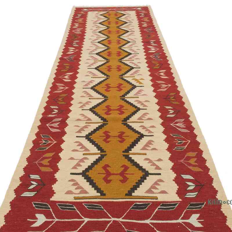 Yeni Kök Boya El Dokuma Yolluk Kilim - 94 cm x 323 cm - K0065400