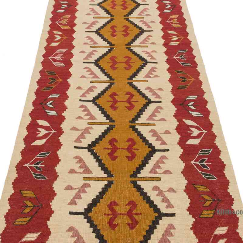 Yeni Kök Boya El Dokuma Yolluk Kilim - 94 cm x 323 cm - K0065400