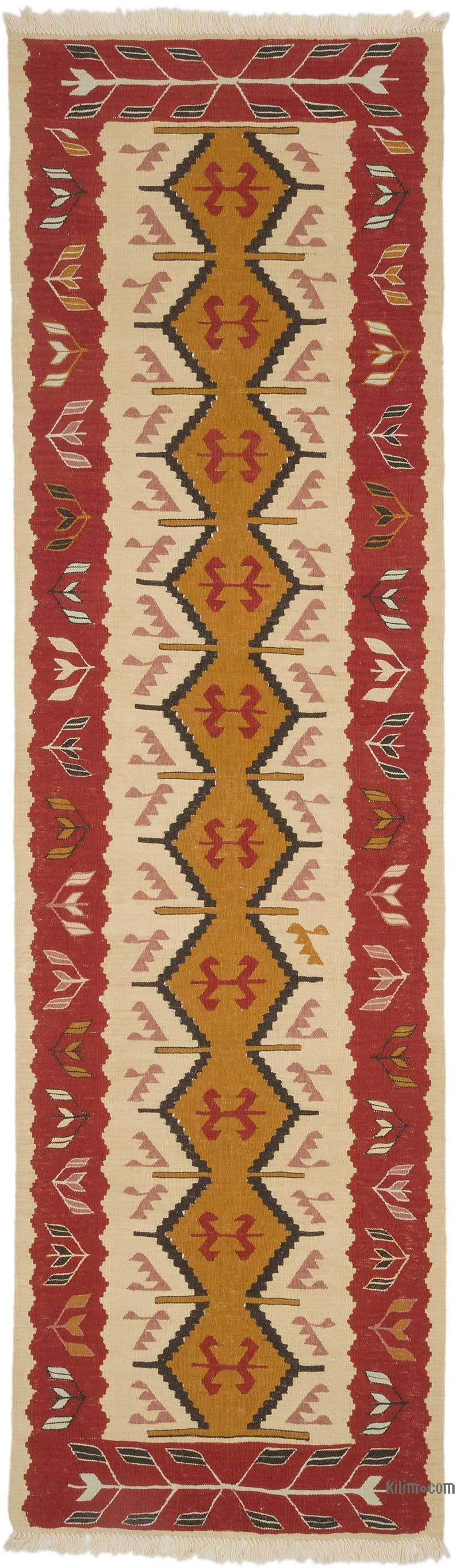 Yeni Kök Boya El Dokuma Yolluk Kilim - 94 cm x 323 cm - K0065400