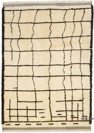 Moroccan Style Hand-Knotted Tulu Rug - 6' 9" x 9' 3" (81 in. x 111 in.)
