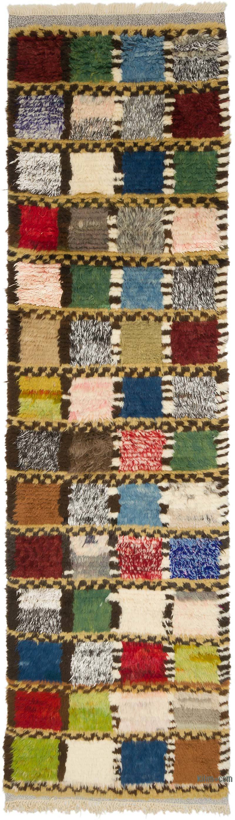 New Turkish Tulu Runner - 3' 3" x 11' 2" (39" x 134") - K0065408