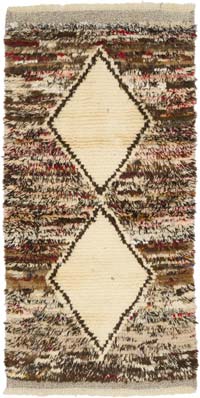 Yeni Fas Stili El Dokuma Tulu - 101 cm x 196 cm