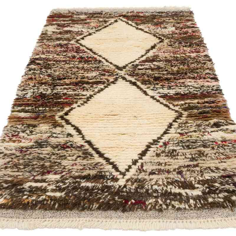 Alfombra 'Tulu' de estilo Marroquí Anudada a Mano - 101 cm x 196 cm - K0065409