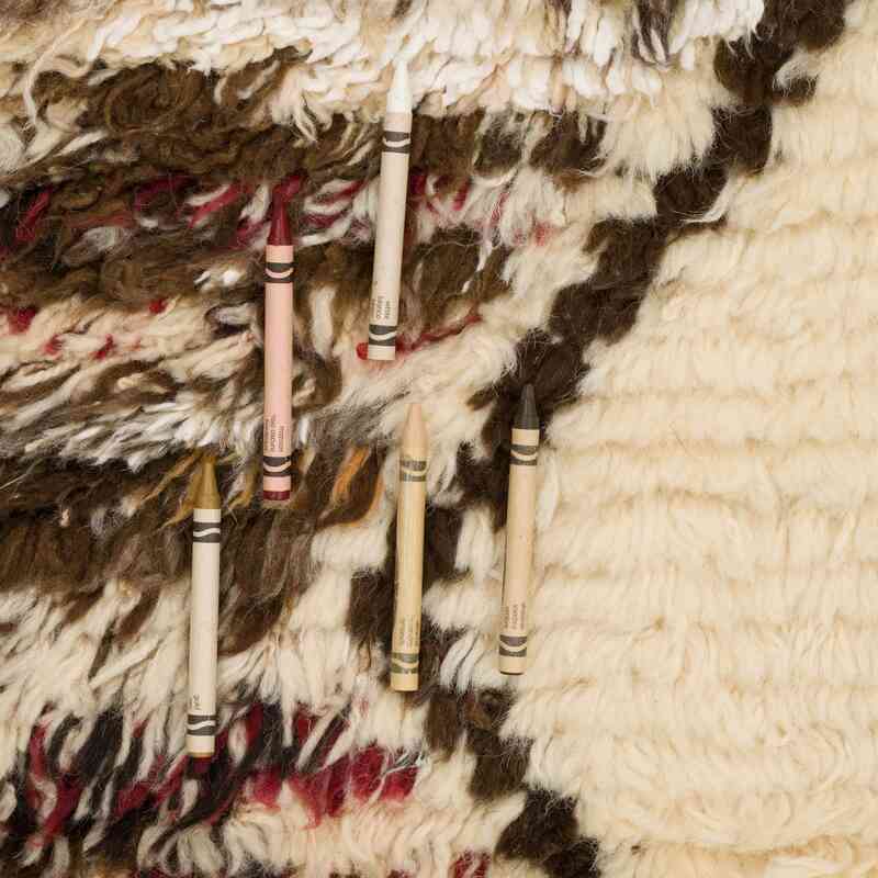 Alfombra 'Tulu' de estilo Marroquí Anudada a Mano - 101 cm x 196 cm - K0065409