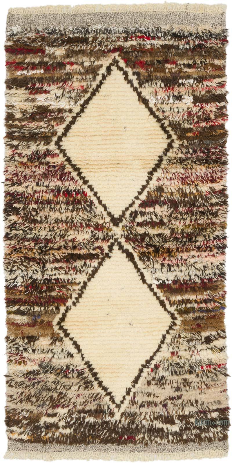 Alfombra 'Tulu' de estilo Marroquí Anudada a Mano - 101 cm x 196 cm - K0065409