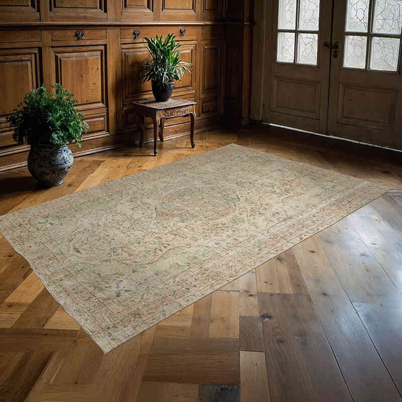 Vintage Turkish Hand-Knotted Rug - 5' 5" x 8' 6" (65" x 102") - K0065448