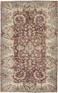 Alfombra Vintage Turca Anudada a Mano - 150 cm x 237 cm