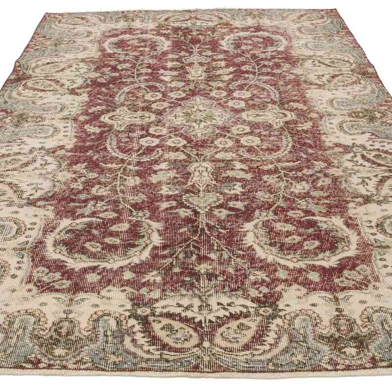 Vintage Turkish Hand-Knotted Rug - 4' 11" x 7' 9" (59" x 93") - K0065468