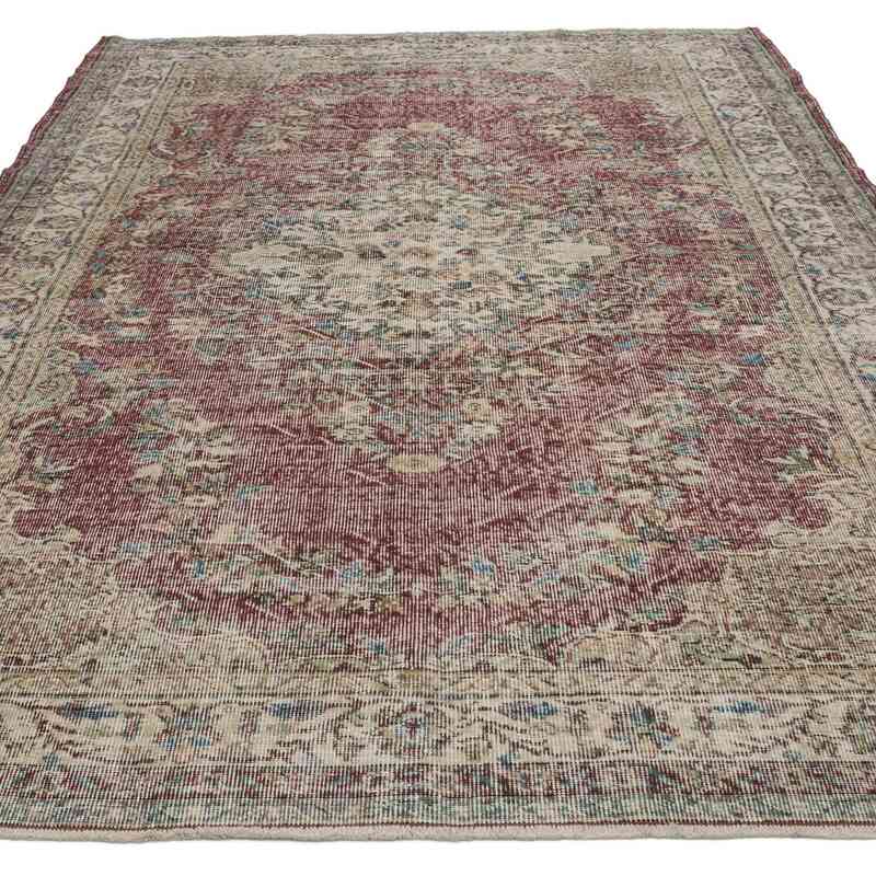 Vintage Turkish Hand-Knotted Rug - 172 cm x 263 cm - K0065480
