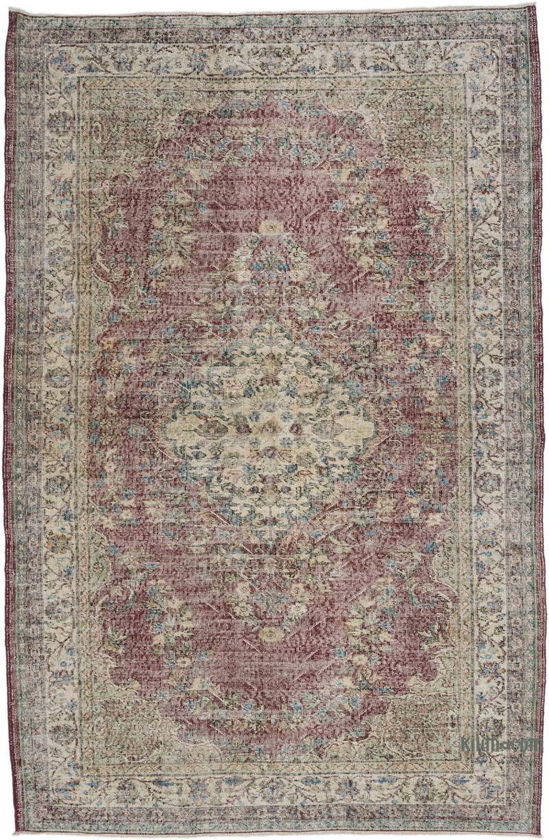 Vintage Turkish Hand-Knotted Rug - 172 cm x 263 cm - K0065480