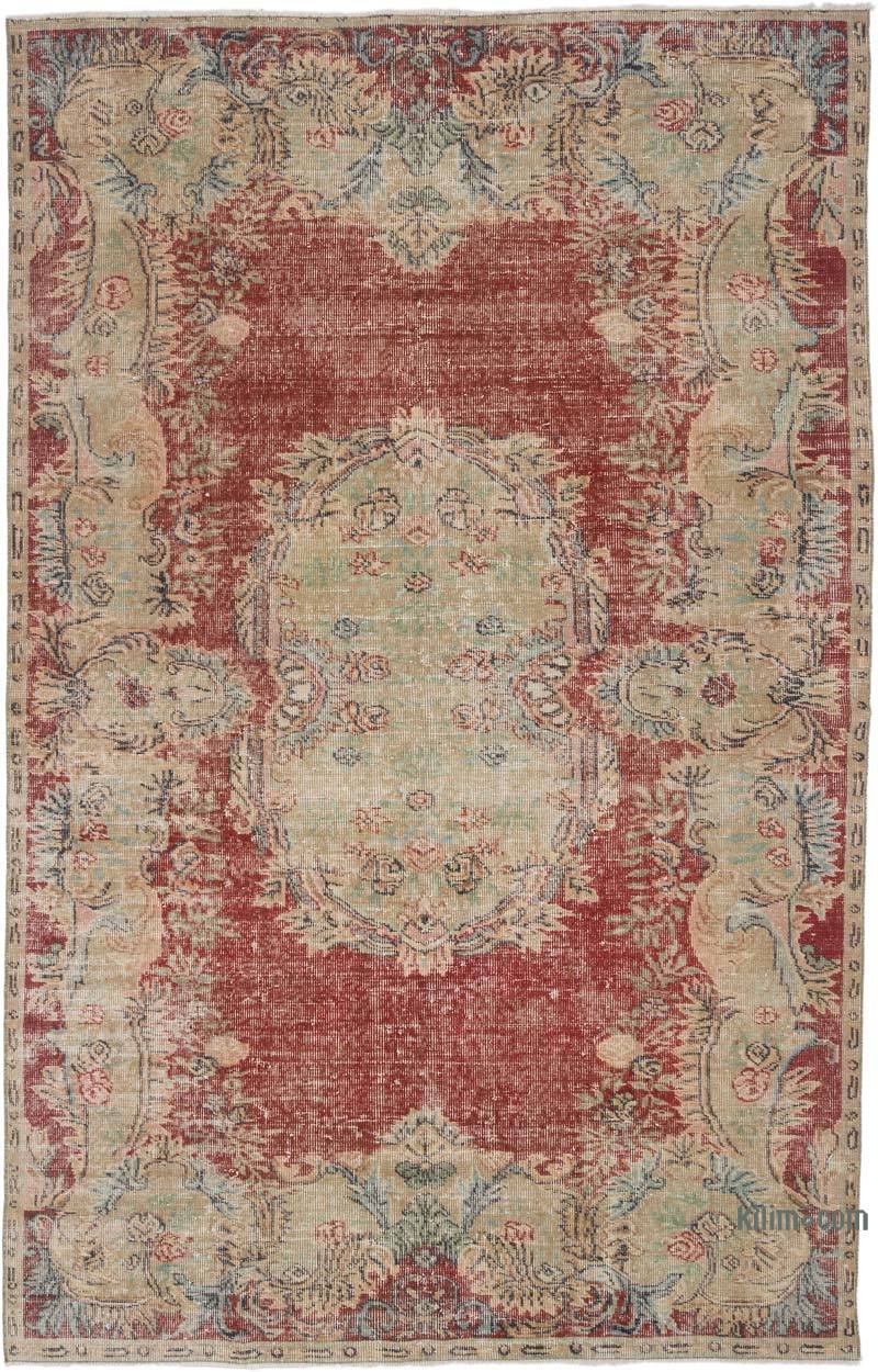 Alfombra Vintage Turca Anudada a Mano - 174 cm x 272 cm - K0065481