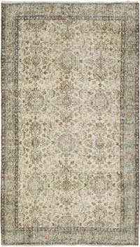 Alfombra Vintage Turca Anudada a Mano - 120 cm x 210 cm