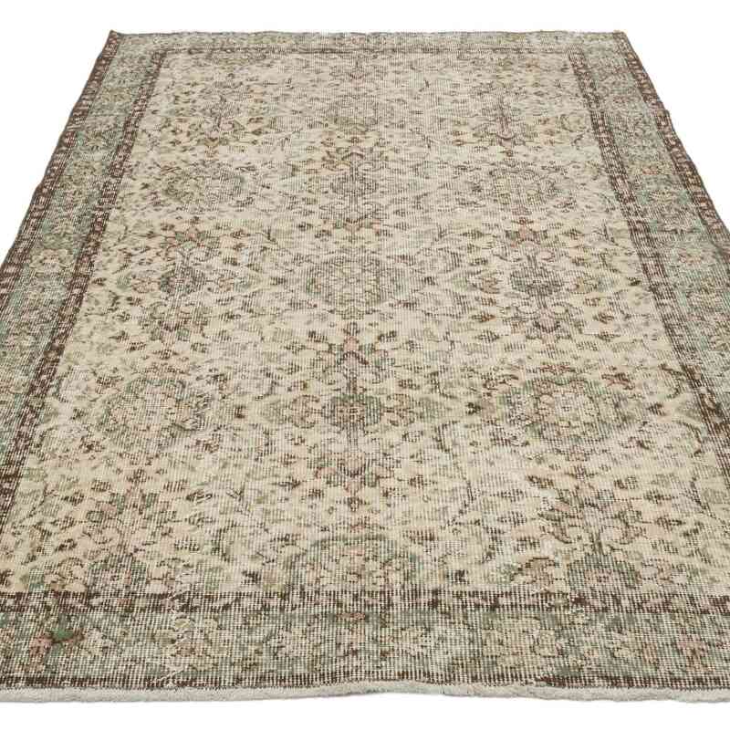 Alfombra Vintage Turca Anudada a Mano - 120 cm x 210 cm - K0065482