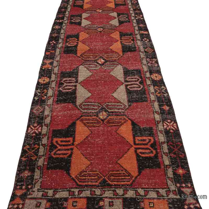 Vintage Turkish Hand-Knotted Runner - 3' 7" x 10' 10" (43" x 130") - K0065498