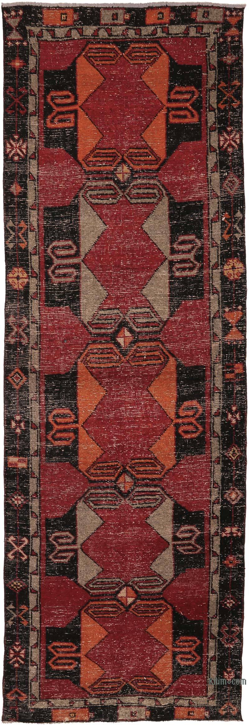Vintage Turkish Hand-Knotted Runner - 3' 7" x 10' 10" (43" x 130") - K0065498