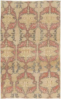 Vintage Turkish Hand-Knotted Rug - 4' 6" x 7'  (54" x 84")