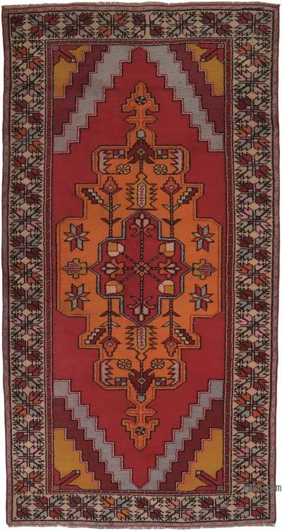 Alfombra Vintage Turca Anudada a Mano - 147 cm x 279 cm