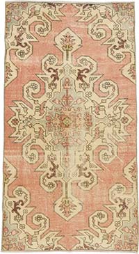 El Dokuma Vintage Halı - 113 cm x 204 cm