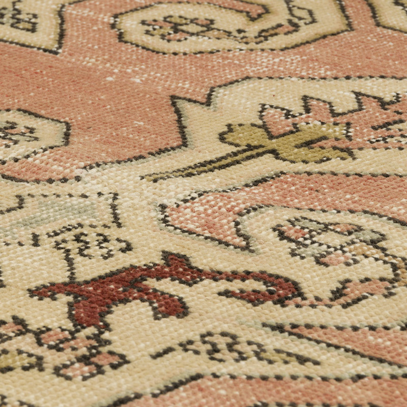 Alfombra Vintage Turca Anudada a Mano - 113 cm x 204 cm - K0065522