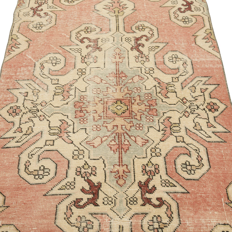 Alfombra Vintage Turca Anudada a Mano - 113 cm x 204 cm - K0065522