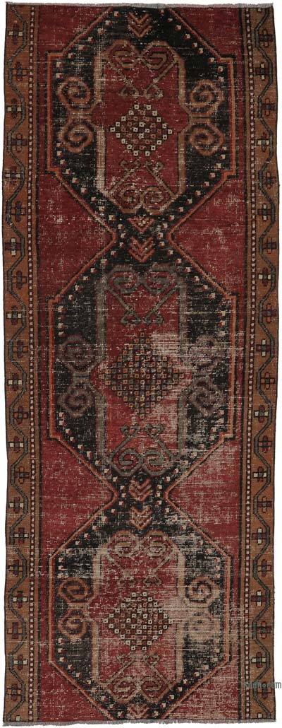Vintage Turkish Hand-Knotted Runner - 3' 1" x 8' 5" (37 in. x 101 in.)