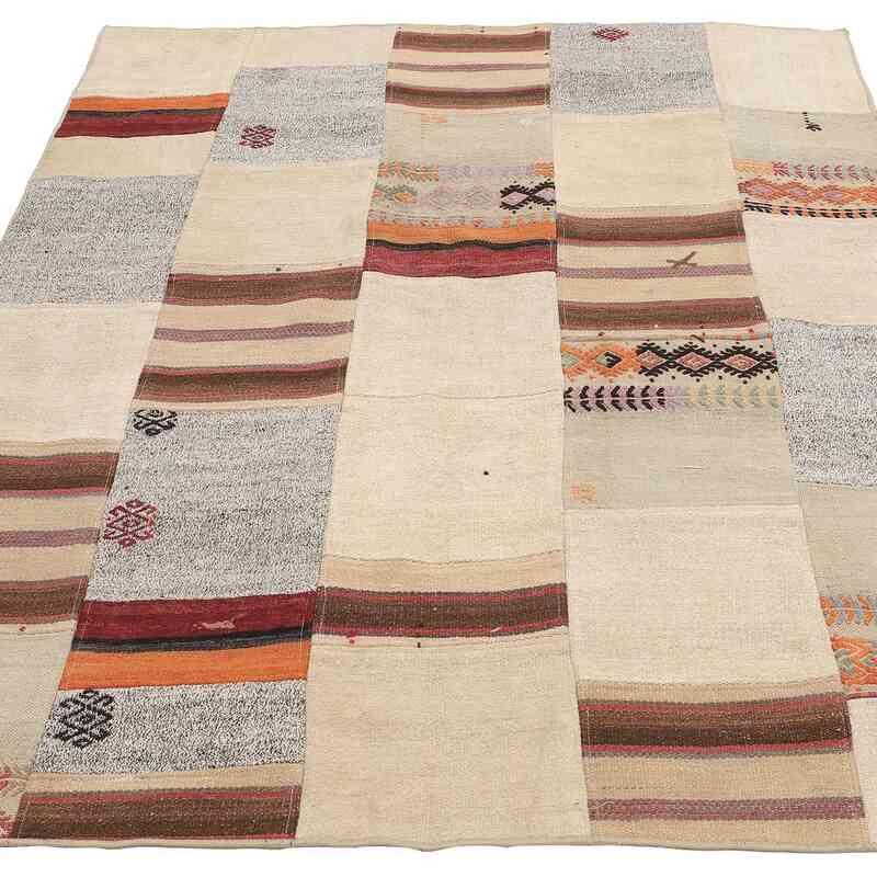Patchwork Kilim Rug - 4' 11" x 5' 11" (59" x 71") - K0065526