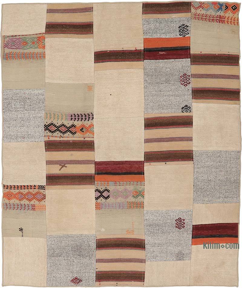 Patchwork Kilim Rug - 4' 11" x 5' 11" (59" x 71") - K0065526