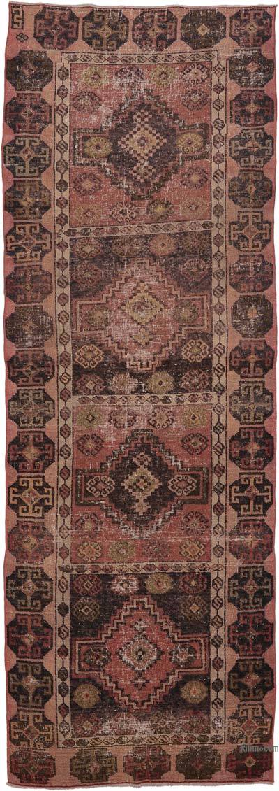 Vintage Turkish Hand-Knotted Runner - 3' 6" x 10' 5" (42 in. x 125 in.)