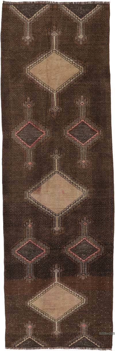 Vintage Turkish Hand-Knotted Runner - 3' 3" x 10' 11" (39 in. x 131 in.)