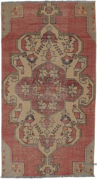 Alfombra Vintage Turca Anudada a Mano - 102 cm x 185 cm
