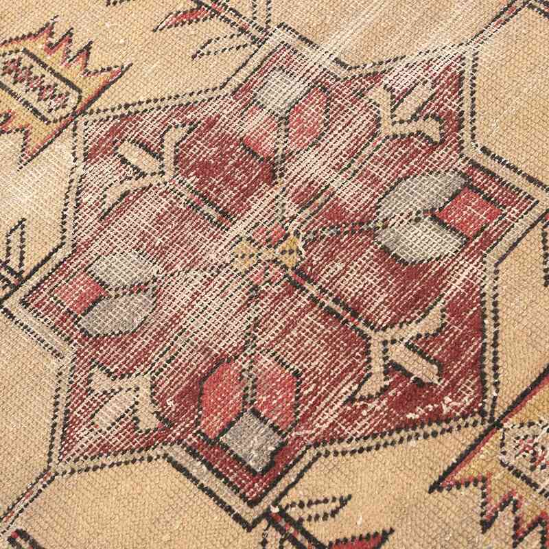 Alfombra Vintage Turca Anudada a Mano - 107 cm x 230 cm - K0065553