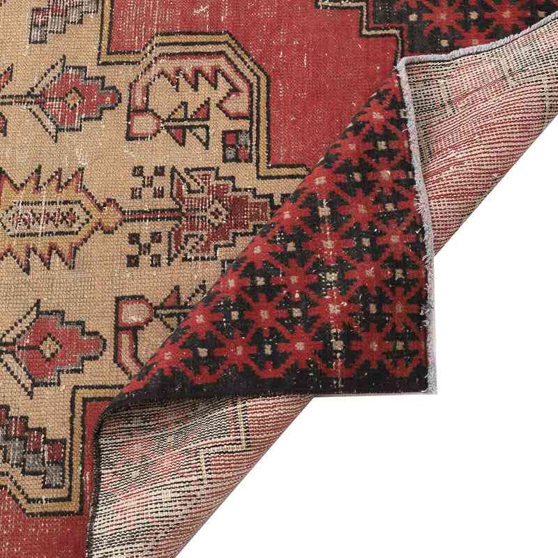 Alfombra Vintage Turca Anudada a Mano - 107 cm x 230 cm - K0065553