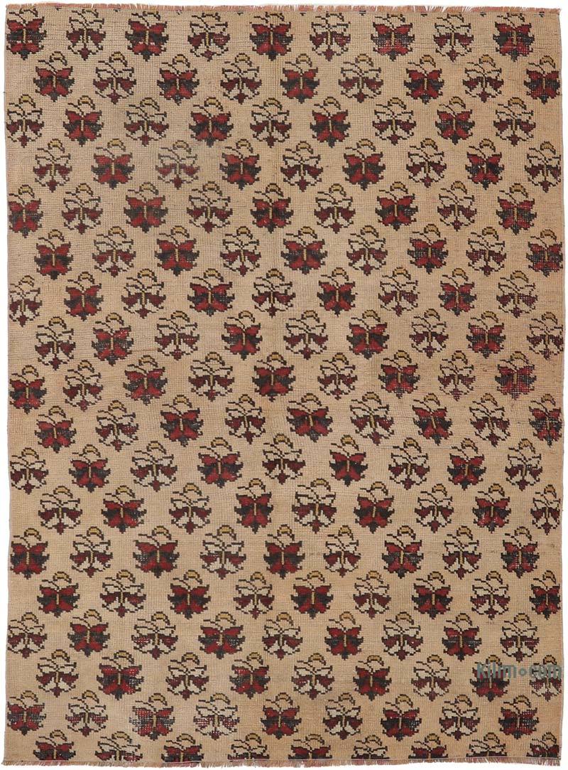 Vintage Turkish Hand-Knotted Rug - 4' 5" x 6' 5" (53" x 77") - K0065555