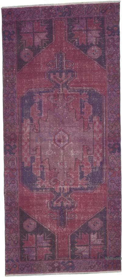 Vintage Turkish Hand-Knotted Rug - 3' 10" x 8' 10" (46 in. x 106 in.)