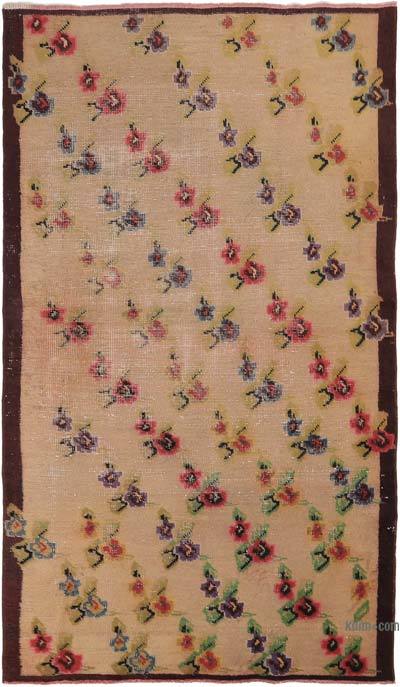 El Dokuma Vintage Halı - 122 cm x 216 cm