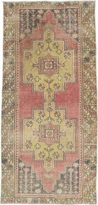 Alfombra Vintage Turca Anudada a Mano - 118 cm x 244 cm