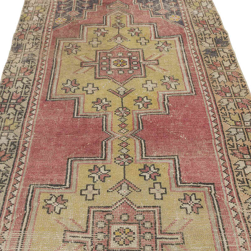 Vintage Turkish Hand-Knotted Rug - 3' 10" x 8'  (46" x 96") - K0065569