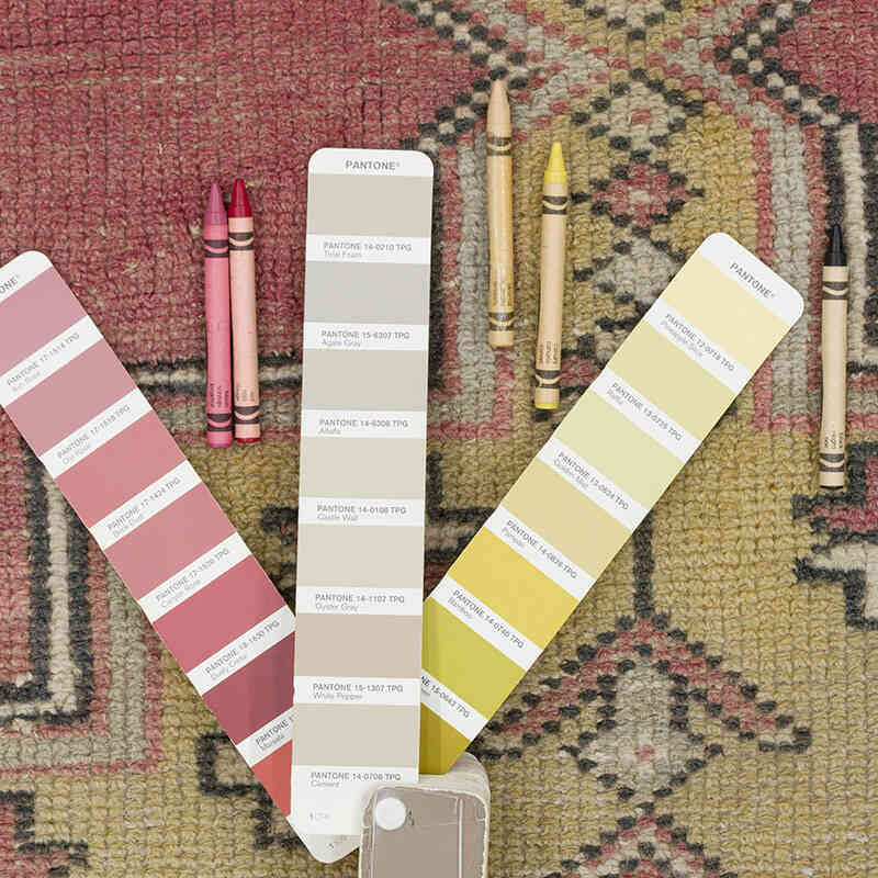 Vintage Turkish Hand-Knotted Rug - 3' 10" x 8'  (46" x 96") - K0065569