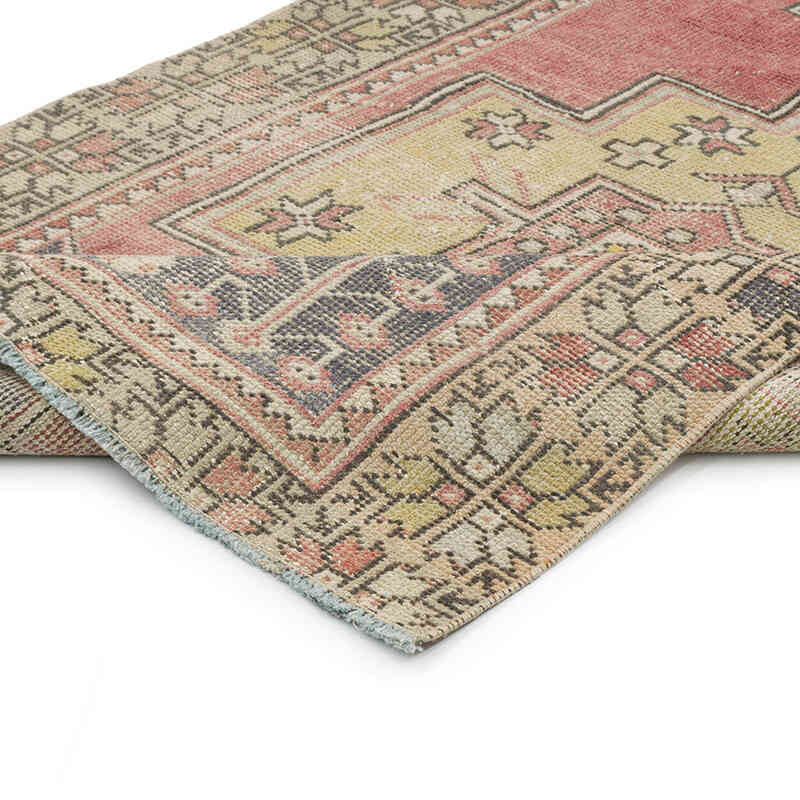 Vintage Turkish Hand-Knotted Rug - 3' 10" x 8'  (46" x 96") - K0065569